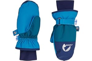 Finkid Kirjava Weatherproof Children's Mittens in Colour Blocking
