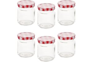 Baker Ross FN238 Tarros de cristal - Lote de 6, Tarros multiusos para manualidades y decoración