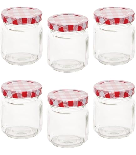 HEFTMAN Overnight Oats Potten met Deksels - 4 Pack 300ml Overnight Oats Potten met Luchtdichte, Kleurrijke Schroefdeksels, Voedselveilige Glazen Ontbijtpotten met Deksels voor Yoghurt, Chia Pudding