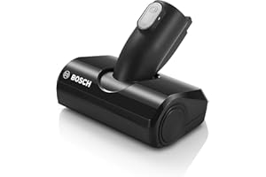 ‎BOSCH HAUSGERÄTE Bosch Mini-Turbo-Düse BHZUMPN, geeignet für Unlimited 6, 7 und 8 Akku-Staubsauger, für schwer erreichbare Stellen, ideal zur Fahrzeug-Innenreinigung, Turbobürste, Powerdüse, Original-Zubehör, schwarz