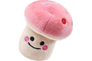 SOOBU Grzyb Pluszowa Zabawka dla Psa, Odporna na Gryzienie, Słodkie Zgrzytanie Zębami, Artykuły dla Zwierząt (Różowy)