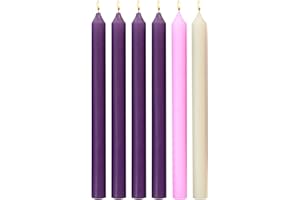F.A. DUMONT 1"x12" Christmas Advent Candles - Set of 6