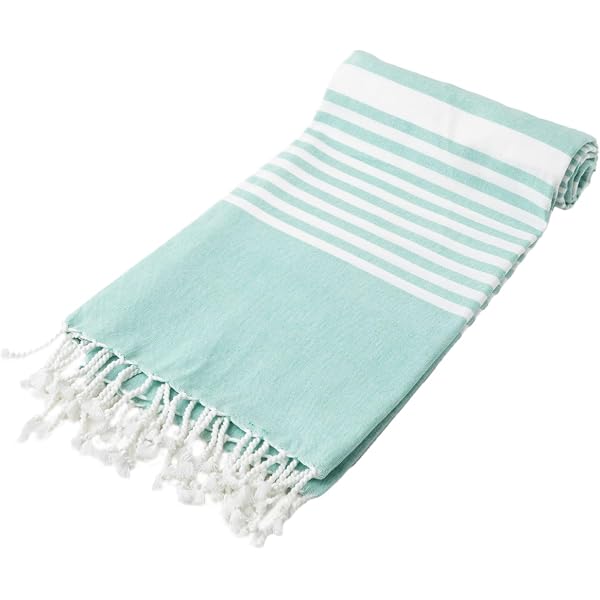 Glamburg Turkish Peshtemal Towels - 4 Pack Oversized 36"x71" Cotton Beach Towels, Charcoal White Stripes