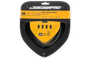 Jagwire Pro Dropper - Kit de Cable para tija de sillín con Exterior de 3 mm e Interior de Acero Inoxidable, Color Negro, TU