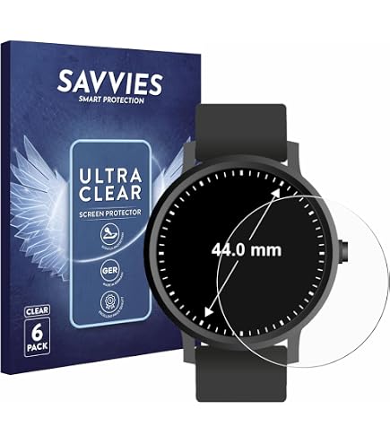 Brotect Pellicola Protettiva In Vetro Ibrido Per Orologi Tondi ø 30 Mm - 6 Pezzi, 9H, Anti-impronta, Made In Germany - 3