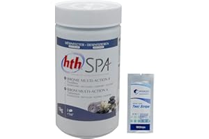 HEXAGON PISCINE ET SPA Brome hth SPA Multi-Action 4 - pastilles 20 g. - 1kg + 12 bandelettes