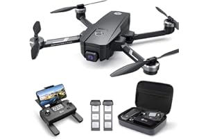 HOLY STONE HS720E Dron con Cámara 4K EIS 5GHz GPS UHD para Adultos, profesional, Motor sin Escobillas, RC Plegable, FPV Grande, Cuadricóptero con 52 Minutos de vuelo, Sígueme y Antivibración