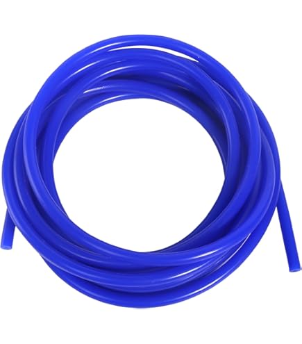 Flexibele siliconenslang, 3 meter flexibele aquariumluchtpomp zachte rubberen slang, zwarte siliconen slang, binnendiameter 1 mm tot 23 mm hogedrukbrandstoftankbuis(5MM*11MM
