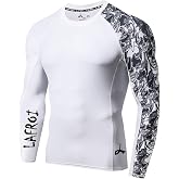 LAFROI - CLYYB Men's UPF 50+ Long Sleeve Compression Rash Guard Rash Guard | con protecci&oacute;n solar, Protectora, Compresi&oacute;n, Aj