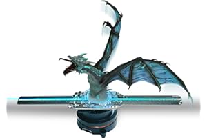 HOLOFAN LED Hologramme 3D,Hologramme 3D Fan Projecteur Holographique Avec Application WiFi et 700 vidéothèques - pour expositions, centres commerciaux,hélice holographique (14CM(App+WiFi))