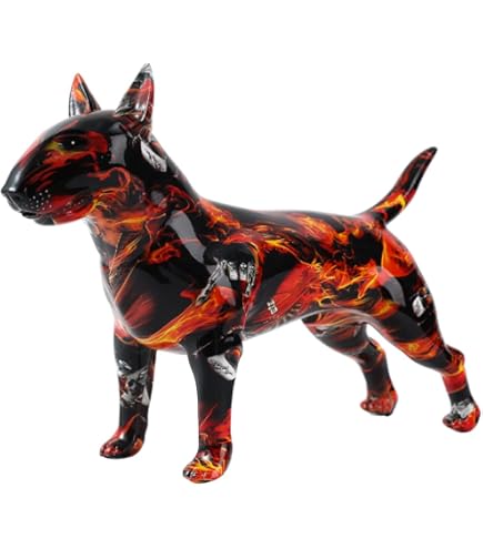 Statue de tête de chien - ART-DOG - en résine - Bull terrier