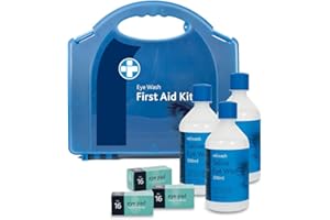 RELIANCE MEDICAL Reliwash REL903 - Stazione completa per lavaggio a triplo occhio, scatola aura, multi, 51 conteggio