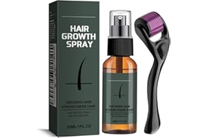 IZBEAUVO Beard Growth Kit for Men, Derma Roller Hair Growth, Beard Roller for Growth, 540 0.5MM Titanium Needles, Beard Growth Serum for Growth,Stimulate Beard & Hair Growth/Microneedle Roller(Roller Set)