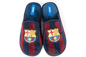 MARPEN SLIPPERS, Zapatillas de Casa Ligeras de Invierno Oficiales del FC Barcelona de Fútbol para Hombre o Mujer