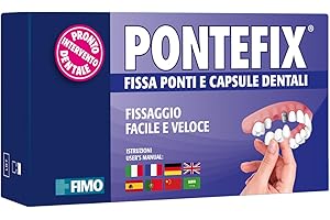 Pontefix Cemento Dentale Fissa Ponti, Capsule Dentali e Denti a Perno