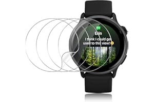 ELYCO Protection Écran Compatible avec Garmin Vivoactive 6/Vivoactive 5, 4 Pièces Protection D'écran en TPU Flexible, Sans Bulles, Sensible au Toucher, Couverture Complète Films de Hydrogel