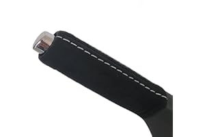 Cabotec Überzug Handbremse Handbremsgriff Für VW Golf 5 6 EOS SCIROCCO ALCANTARA NAHT WÄHLBAR (GRAU)