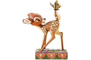 Disney Traditions Figura de Bambi con Mariposa, Diseñada pr Jim Shore, coleccionar, Enesco