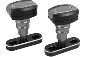 HAONEL Frame Sliders Compatible with Husqvarna Svartpilen 401 Vitpilen 401 2018-2023 CNC Aluminum Motorcycle Engine Guard Bodywork Fairing Falling Protection(Titanium)