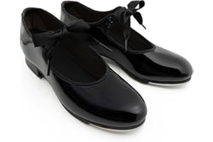 Capezio Jr. Tyette Tap Shoes for Girls Boys Toddlers Lace-Up Beginner's First Tap Dance Shoes for Kids Children Dancing Shoe U925C