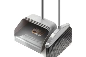 Ensemble Balai Et Pelle, Balayette Et Pelle À Poussière avec Long Manche, Balai Et Pelle À Poussière À Manche Long, Pelle Et Balayette pour Le Nettoyage De La Maison, La Cuisine, La Bureau