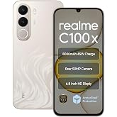 realme C100X Smartphone 8000mAh Titan Battery 45W Fast Charge 6.8 inch 120Hz Display 4GB RAM 64GB ROM IP64 Waterproof 50MP Rear Camera Support Bluetoo