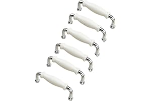 TOPHOMER Maniglia per armadietto, maniglia in lega di zinco in ceramica, maniglie per porte del cassetto della cucina, manopole per la sostituzione, per cassetto, armadio da cucina(centro foro: 96 mm)