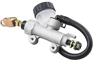 Road Passion Cilindro maestro Bomba de freno trasero Hidráulico Compatible con Honda Yamaha Kawasaki Suzuki