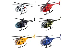 NimblusToy Helicoptere Enfant, 6pcs Mini Hélicoptères, Aircraft Toys Set, Alloy Airplane Model, Miniatur Avion Model, Cadeau Noël Anniversaire Jeu Collection Garçon Fille 3-12 Ans