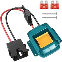 Connecteurs de Faisceau de Câbles, Adaptateur de Batterie d'Outil pour Roues Électriques avec Fusibles, Vis, Bouchon en Caoutchouc Kit de Faisceau de Connecteurs de Faisceau de Câbles, Adaptateur de Batterie d'Outil pour Roues Électriques avec Fusibles, Vis, Bouchon en Caoutchouc Kit de Faisceau de