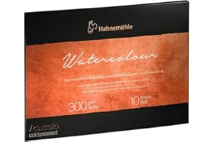 HAHNEMÜHLE Hahnemuhle 10625130 Blocco Acquerello 300 grammi 24 x 32 centimetri colore bianco