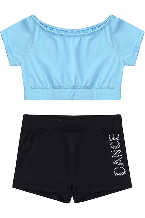 top y short deportivo niña