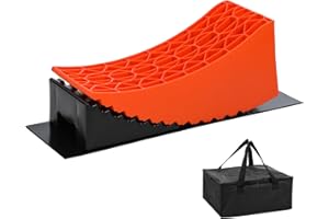 KATSU Tools Camper Levelers RV Caravan Levelling Ramps Blocks 6 Inch Extra High Lifting 13.5 Ton Capacity Heavy Duty for Motorhome Van Trailer with Carry Bag, 424 x 170 x 174mm (One Pack)