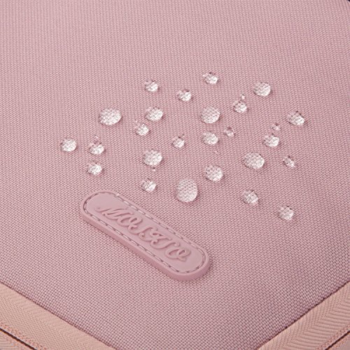 MOSISO Polyester Gewebe Multifunktionshülsen Aktenkoffer Handtaschen Kasten Abdeckung für 14 Zoll Notebook Computer Ultrabook, Pink - 5