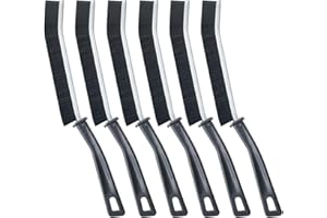 BANDEAX 6er Set Vorteilspack schmale Fugenbürste gegen Schmutz & Fugen in Fliesen, Bad und Küchenspüle - Ecken Fugen-Reinigungsbürste für Haushalt - Spaltreinigungs-Bürste Fugenreiniger zum Reinigen