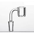 STRONG BONG Quartz Banger | Thick Glass | Flat Top | Smoking Accessory for Dab Rig | Clear | Size 18.8mm Male