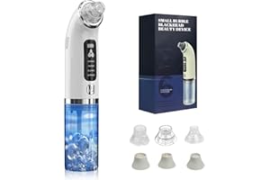 SHIPTREE Mitesserentferner Porenreiniger Gesicht 3 Modi 6 Saugspitzen & Sichtbarem Wassertank zur Gesichtsreinigung Akne Behandlung Mitesser Sauger Hautpflege