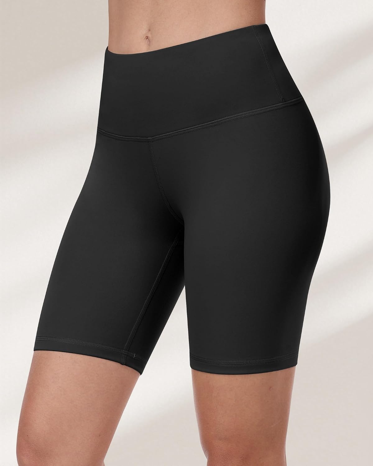Pantalones cortos de ciclismo para mujer, cintura alta, control de abdomen, suaves, atléticos, gimnasio, yoga