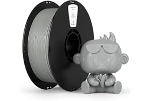kexcelled PLA Grau Filament 1,75mm Zähigkeit Erhöhen Hochpräzises Lebendige Farben 1kg Spule 3D Druck Material für FDM-Drucker Modellbau