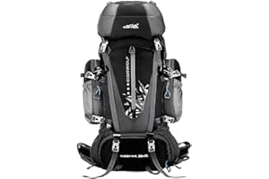 HWJIANFENG LOCAL LION 80L+5L Mochilas de Acampada Hombre Multifuncional Mochilas de Senderismo Portatil Impermeable de Nilon Mochilas de Excursion para Viajes Mochilas Unisex