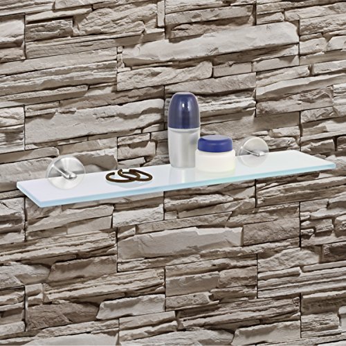 bremermann® Bad-Serie PIAZZA – Glasablage aus mattem Edelstahl - 2