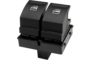 ZEALfix Interrupteur de commande de fenêtre 1K3959857 pour Golf Mk5 Caddy Eos Jetta