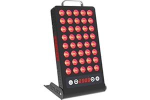 Bestqool Thérapie à lumière rouge 660 nm 850 nm avec minuteur, qualité clinique, haute performance, panneau de lumière rouge pour soulager la douleur, récupération rapide