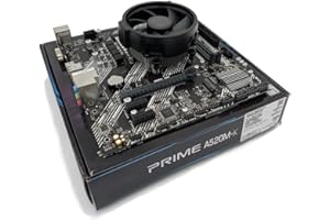 COMPONENTS4ALL Ryzen 7 5700X 3.4GHz (Turbo 4.6GHz) 8 Core 16 Thread CPU, Prime A520M-K Motherboard Pre-Built Bundle NO RAM