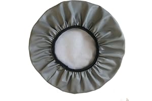 ZZDZW Funda Taburete Redondo Tela Lujosa, Impermeable de Cuero PU para Protector de Silla Fundas para Cojines De Taburete Cubre de Silla Redond Funda Taburete Rodante Regulable Bar