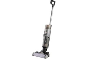 Shark HydroVac Cordless Hard Floor Cleaner with Antimicrobial Brush-Roll & Odour-Neutralising Multi-Surface Solution, Self-Cleaning, Vacuums & Mops Wet & Dry Messes, Grey WD210UK