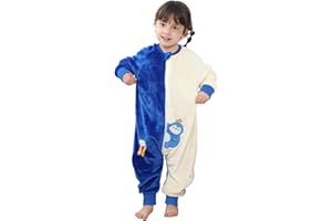 Monstoyo Gigoteuse a Pied Surpyjama Bébé Fille Garçon, Hiver Flanelle Combinaison Pyjama Enfant Turbulette avec Jambes, Cartoon Manches Longue Dors Bien Grenouillère Sac de Couchage 0-6 Ans