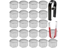 Gebildet 22 Pezzi Copridadi Ruota 17mm Copridadi Bullone Ruota, Copridadi Esagonali per Pneumatici con Set di Strumenti di Ri