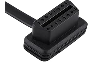 Yosoo OBD2 automatyczny samochodowy przedłużacz diagnostyczny 16-pinowy męski na żeński płaski dwupinowy adapter przedłużający do gniazda przedłużającego (30 cm)