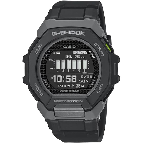 Casio G-Shock GBD-200UU-1DR Digital Dial Black Resin Strap